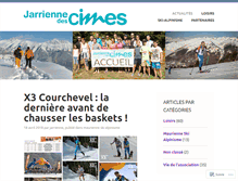 Tablet Screenshot of jarrienne-des-cimes.com